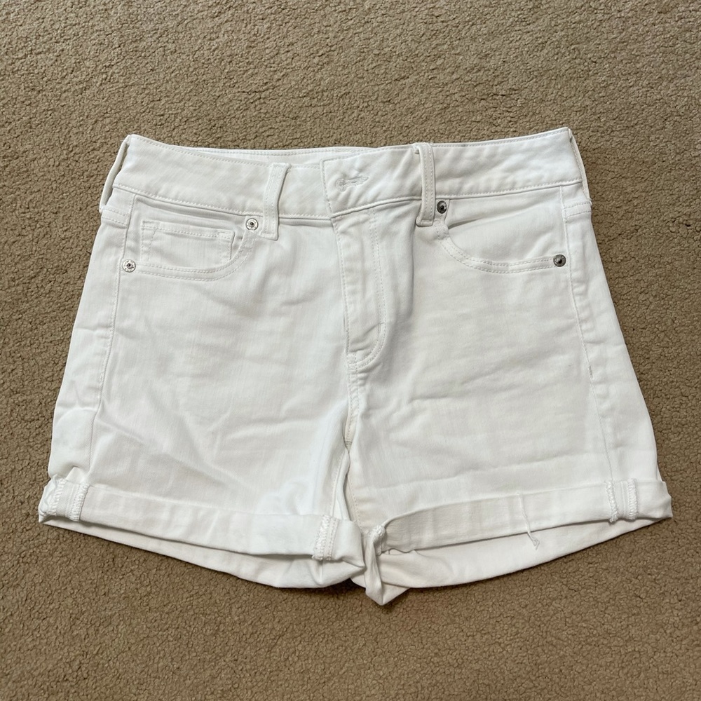 American Eagle White Denim shorts